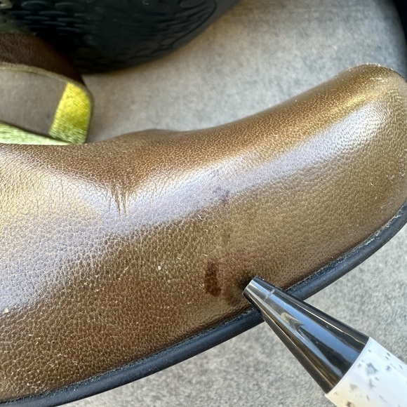 Tsubo Women's Acrea Mary Jane Slingback Pumps Olive Green Leather 9.5 READ - Picture 13 of 13